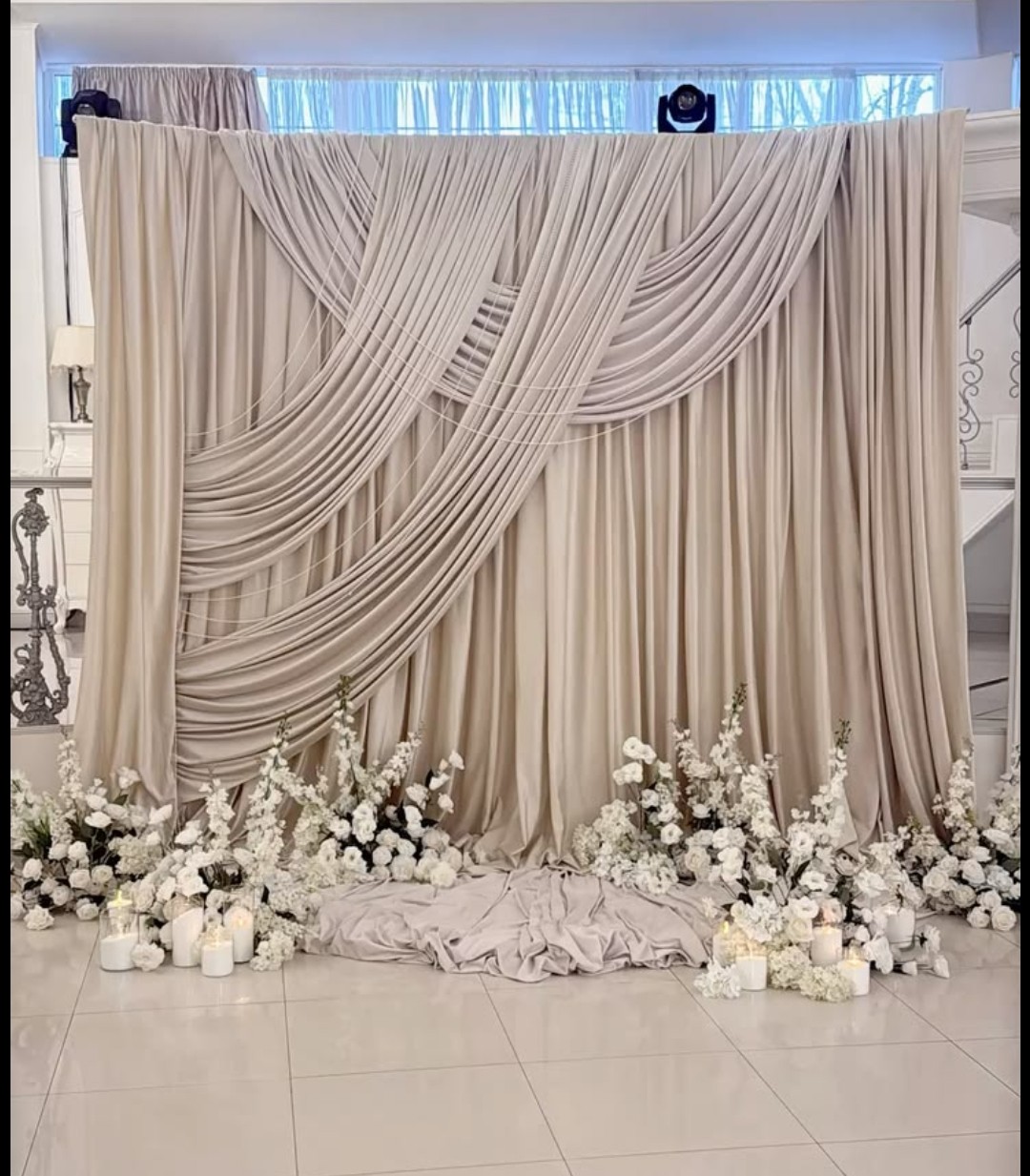 Ivory drapes